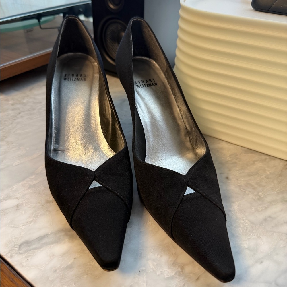 Stuart Weitzman Black Suede Heels